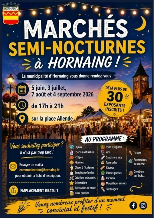 Affiche de Marché semi-nocturne
